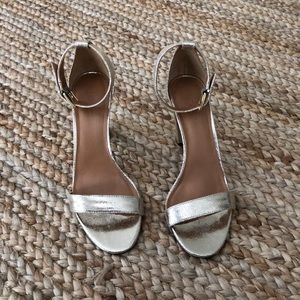 JCrew Gold Heels